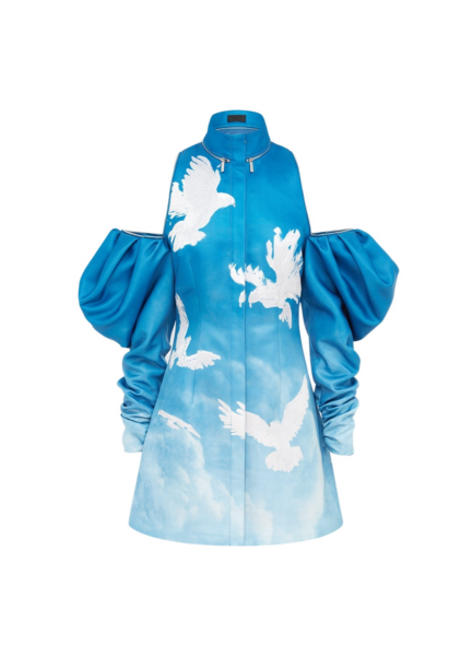 Libby Mini Dress - Aerial Print