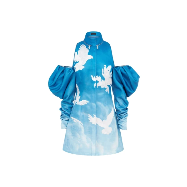 Libby Mini Dress - Aerial Print