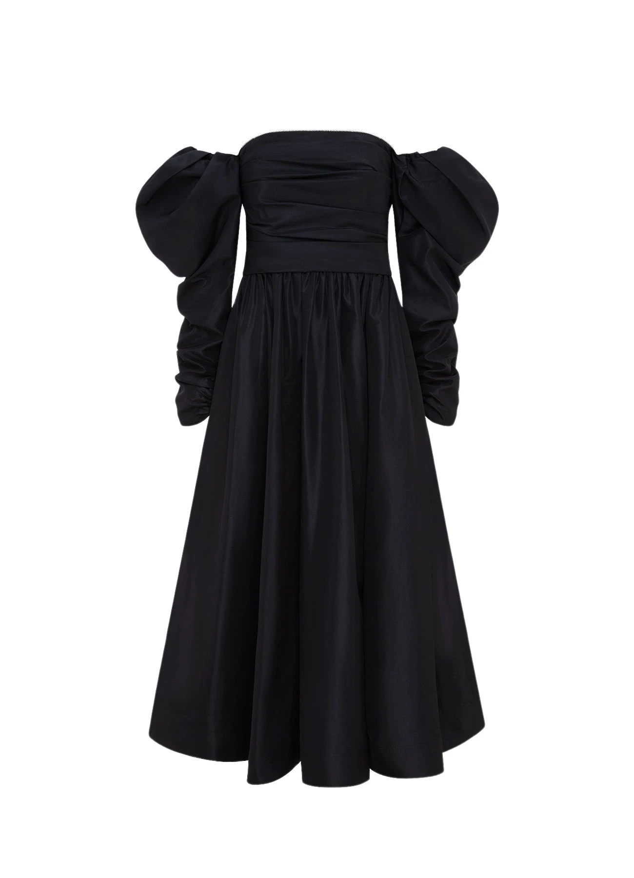 Leo-Lin-Madison-Bustier-Midi-Dress-Ebony-615946_nobg Madison Bustier Midi Dress - Ebony - Image 1