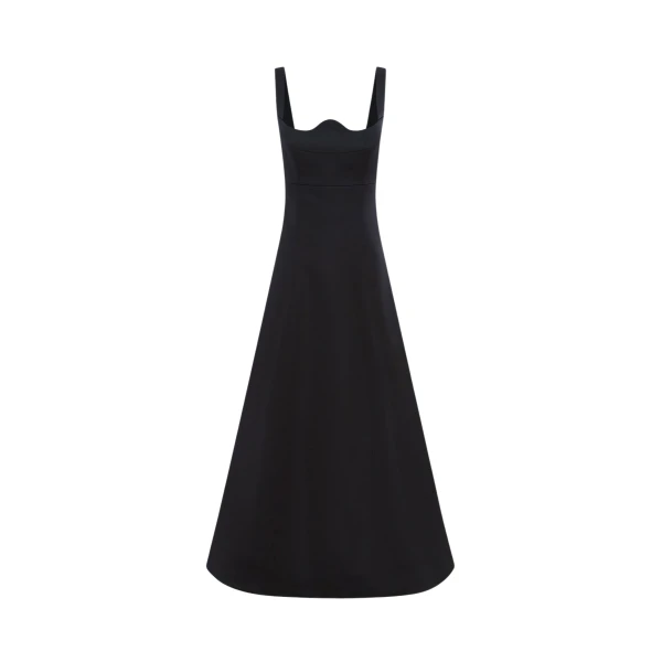 Odette Midi Dress - Ebony