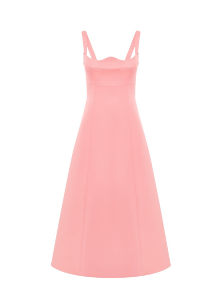 Odette Midi Dress - Strawberry Pink