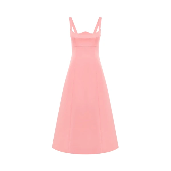 Odette Midi Dress - Strawberry Pink