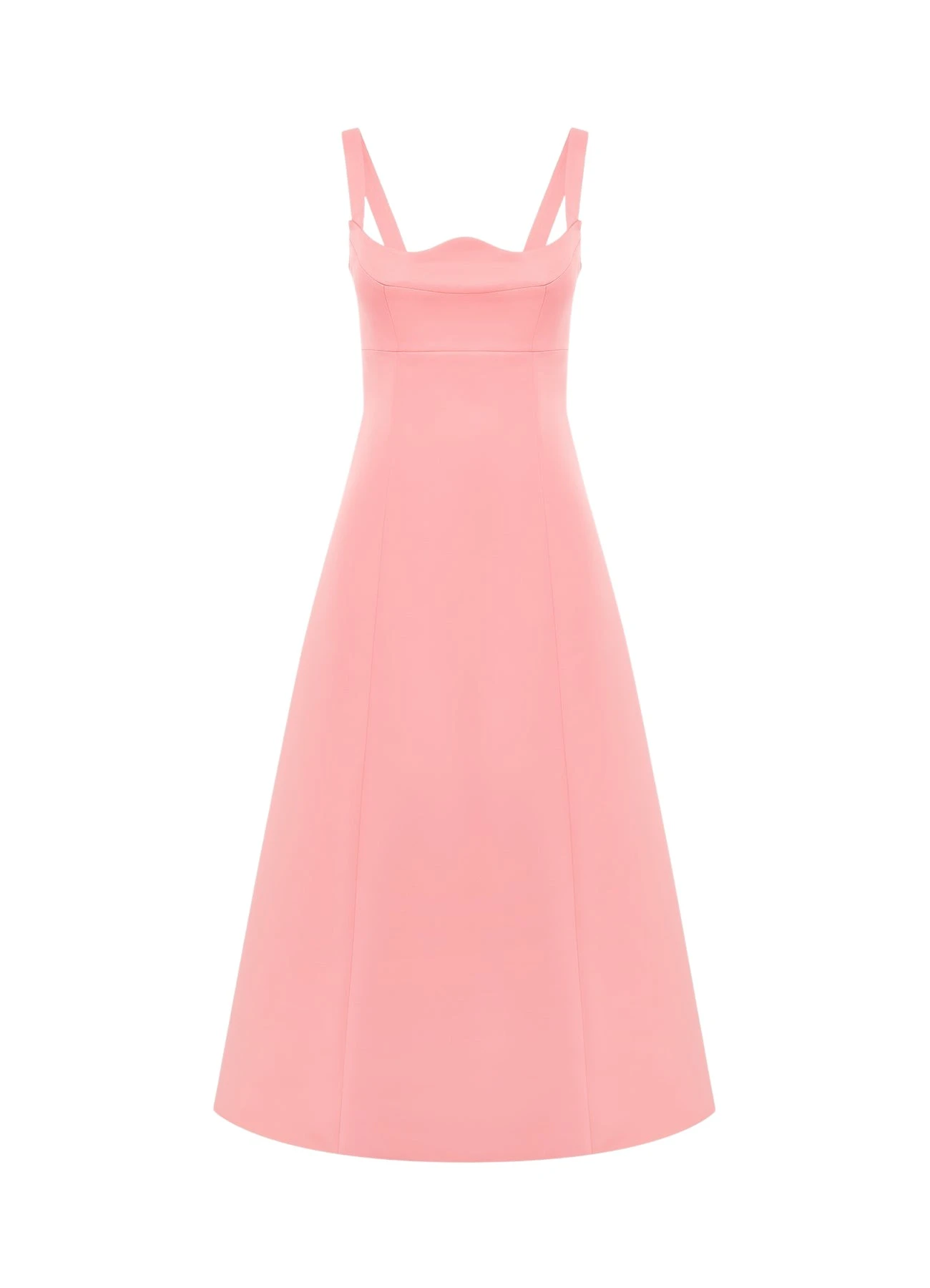Leo-Lin-Odette-Midi-Dress-Strawberry-Pink-697157_nobg Odette Midi Dress - Strawberry Pink - Image 1