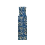 Rayna Bustier Maxi Dress - Marine Blue
