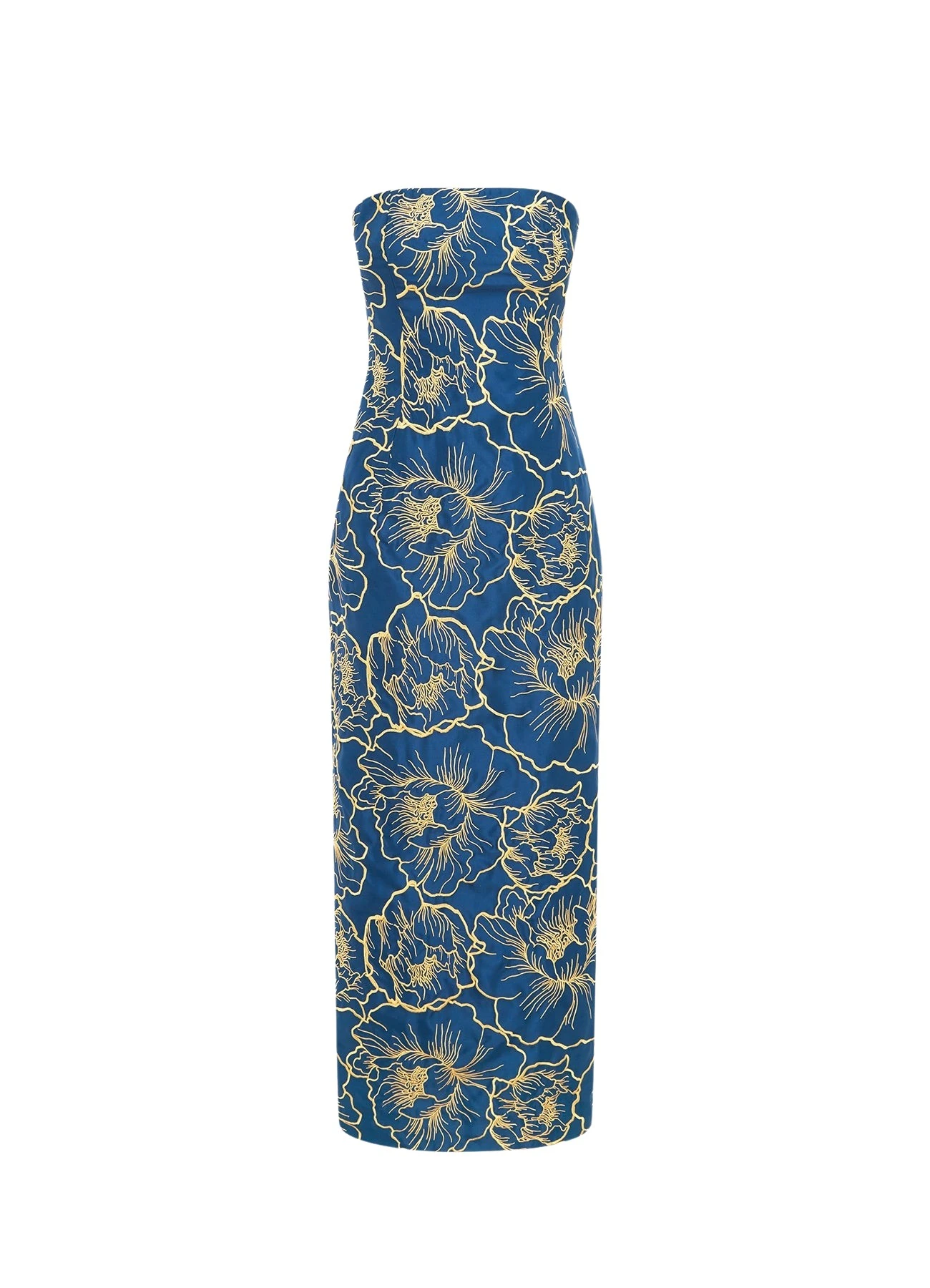 Leo-Lin-Rayna-Bustier-Maxi-Dress-Marine-Blue-765060_nobg Rayna Bustier Maxi Dress - Marine Blue - Image 1
