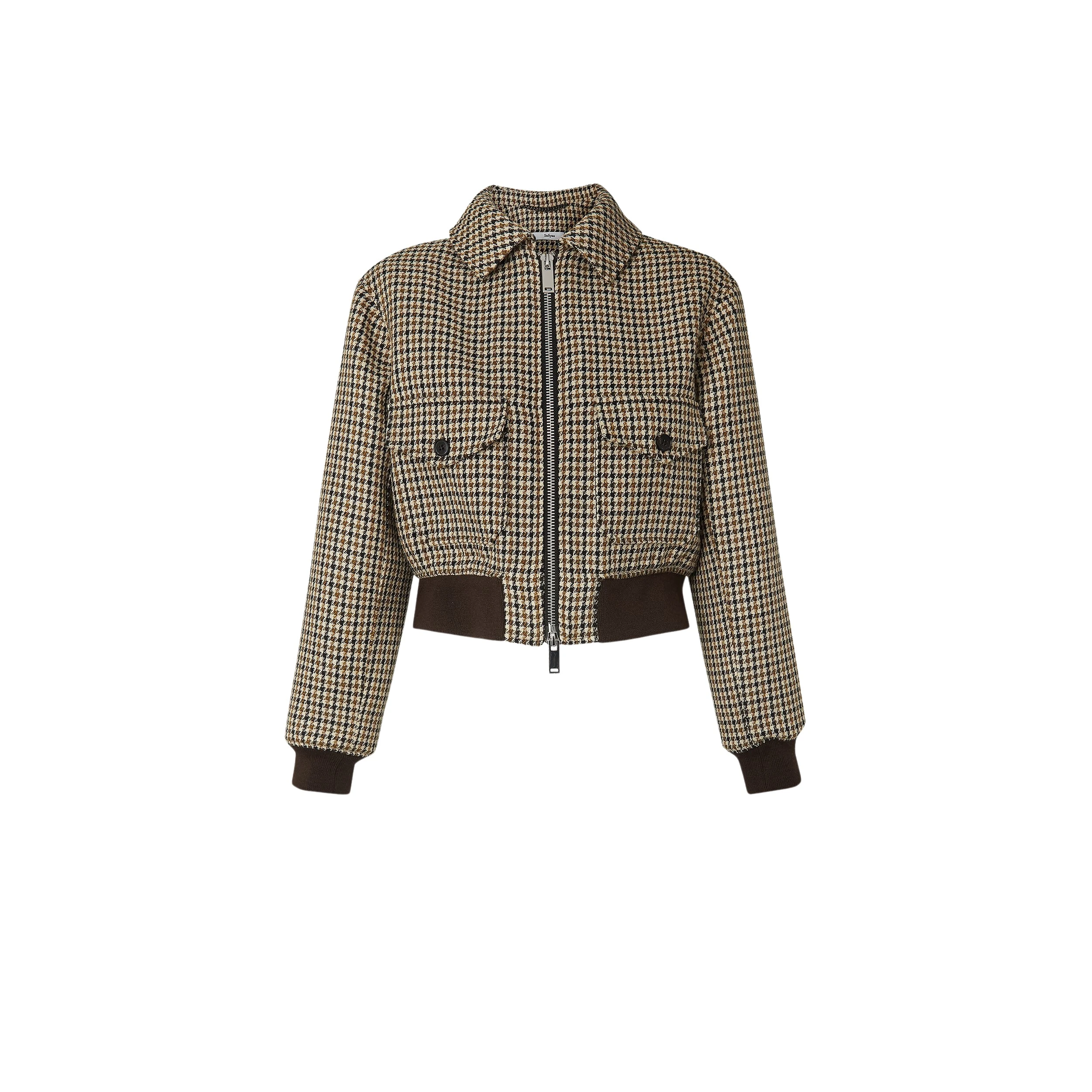 Safiyaa-Elisa-Brown-Jacket31717_nobg Elisa Brown Jacket - Image 1