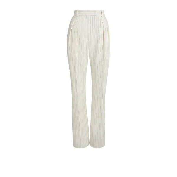 Ferna Ivory Pinstripe Trousers