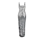 Kristena Gunmetal Long Dress