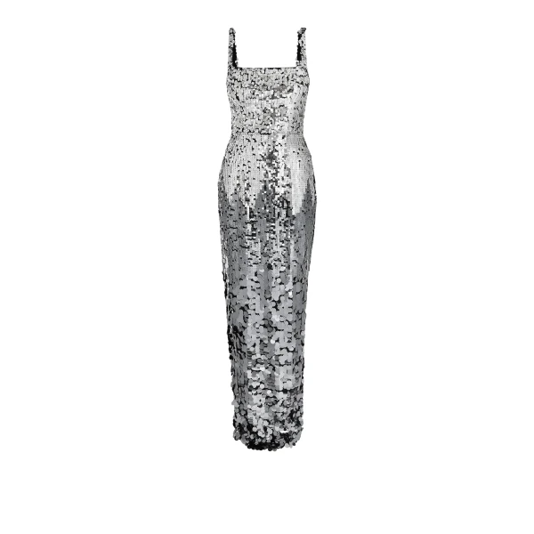 Kristena Gunmetal Long Dress