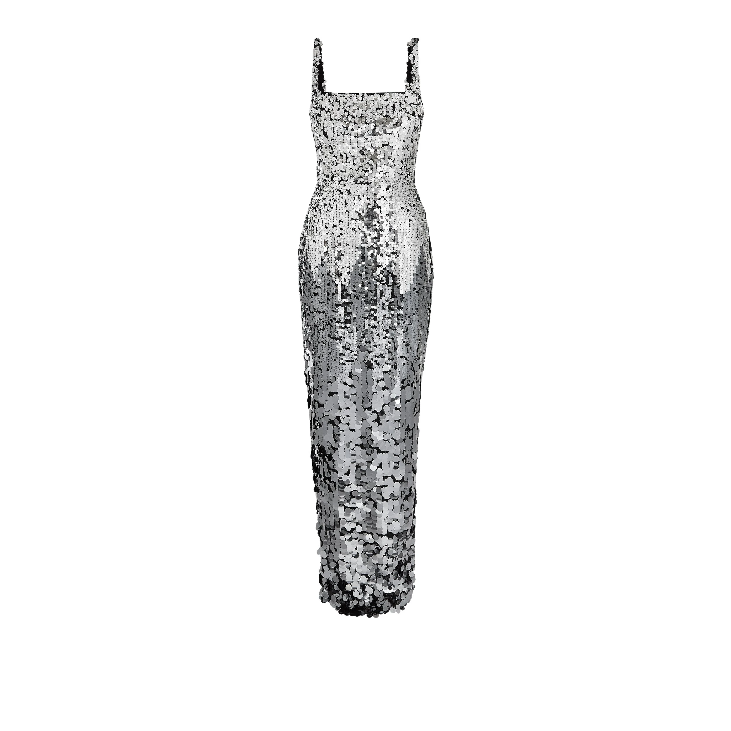 Safiyaa-Kristena-Gunmetal-Long-Dress94018_nobg Kristena Gunmetal Long Dress - Image 1