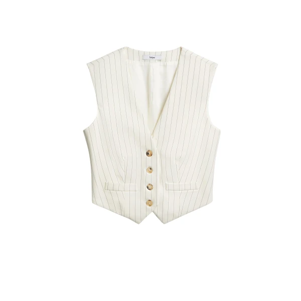 Lana Ivory Waistcoat