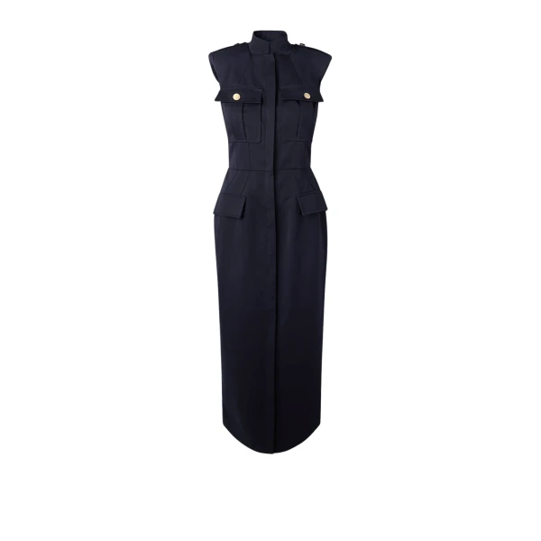 Lani Midnight Navy Midi Dress