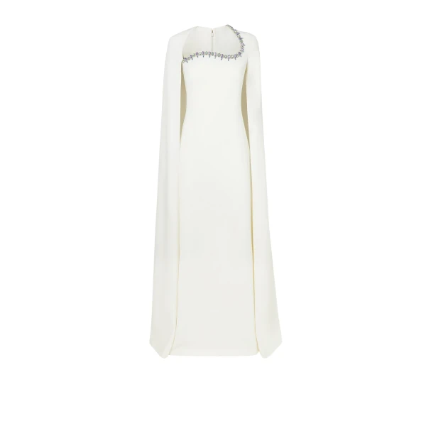 Mattia Ivory Long Dress