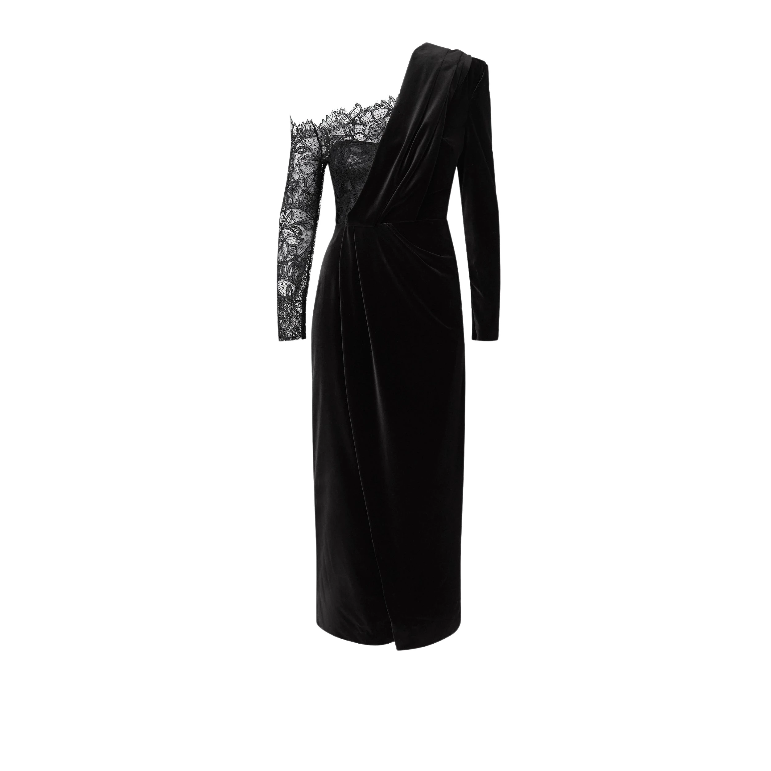 Safiyaa-Ruth-Black-Midi-Dress96063_nobg Ruth Black Midi Dress - Image 1