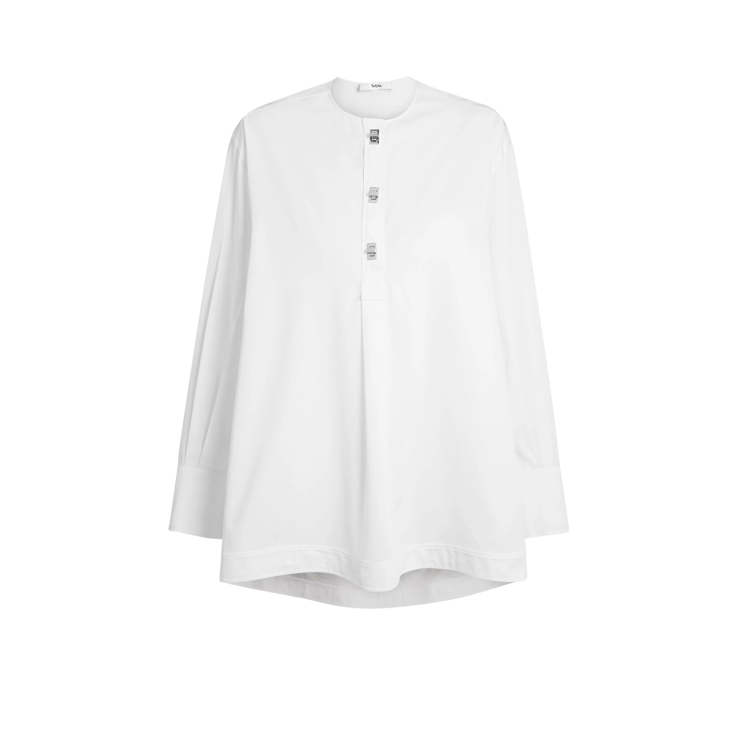 Safiyaa-Seyma-Shirt-In-Ivory33303_nobg Seyma Shirt In Ivory - Image 1