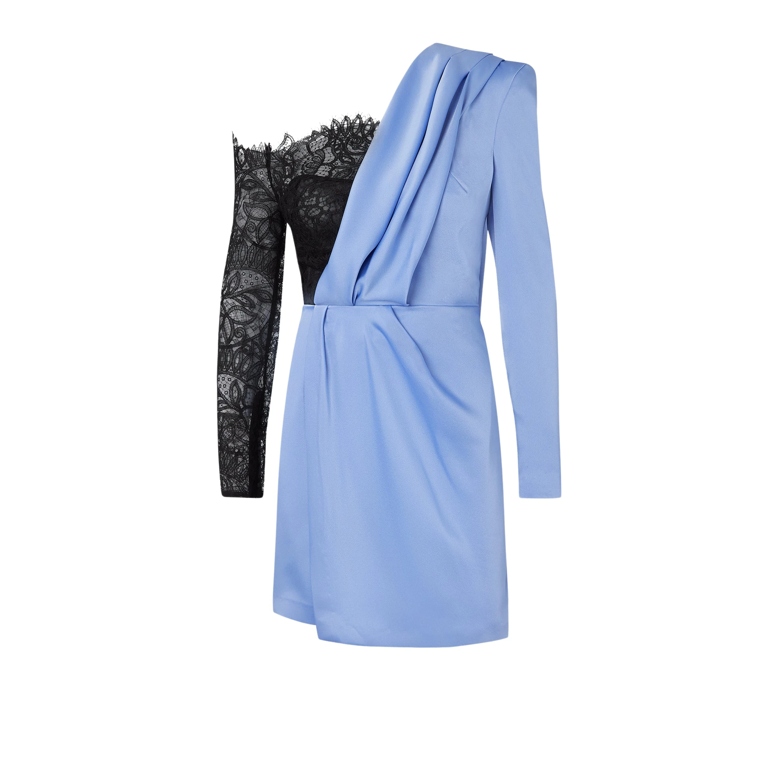 Safiyaa-Suzie-Carolina-Blue-Black-Short-Dress18121_nobg Suzie Carolina Blue & Black Short Dress - Image 1