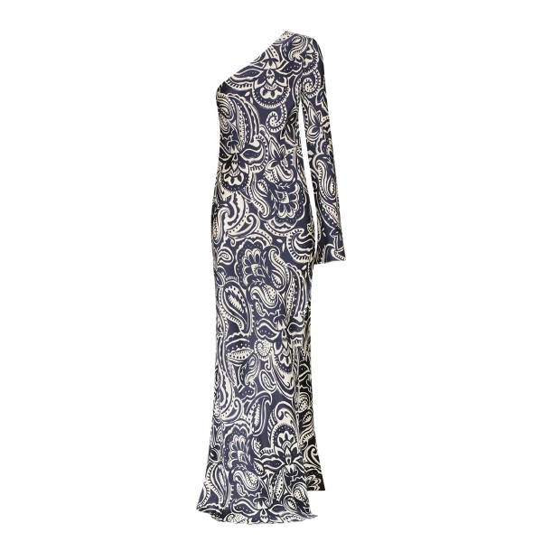 Anthea Silk One Shoulder Maxi Dress