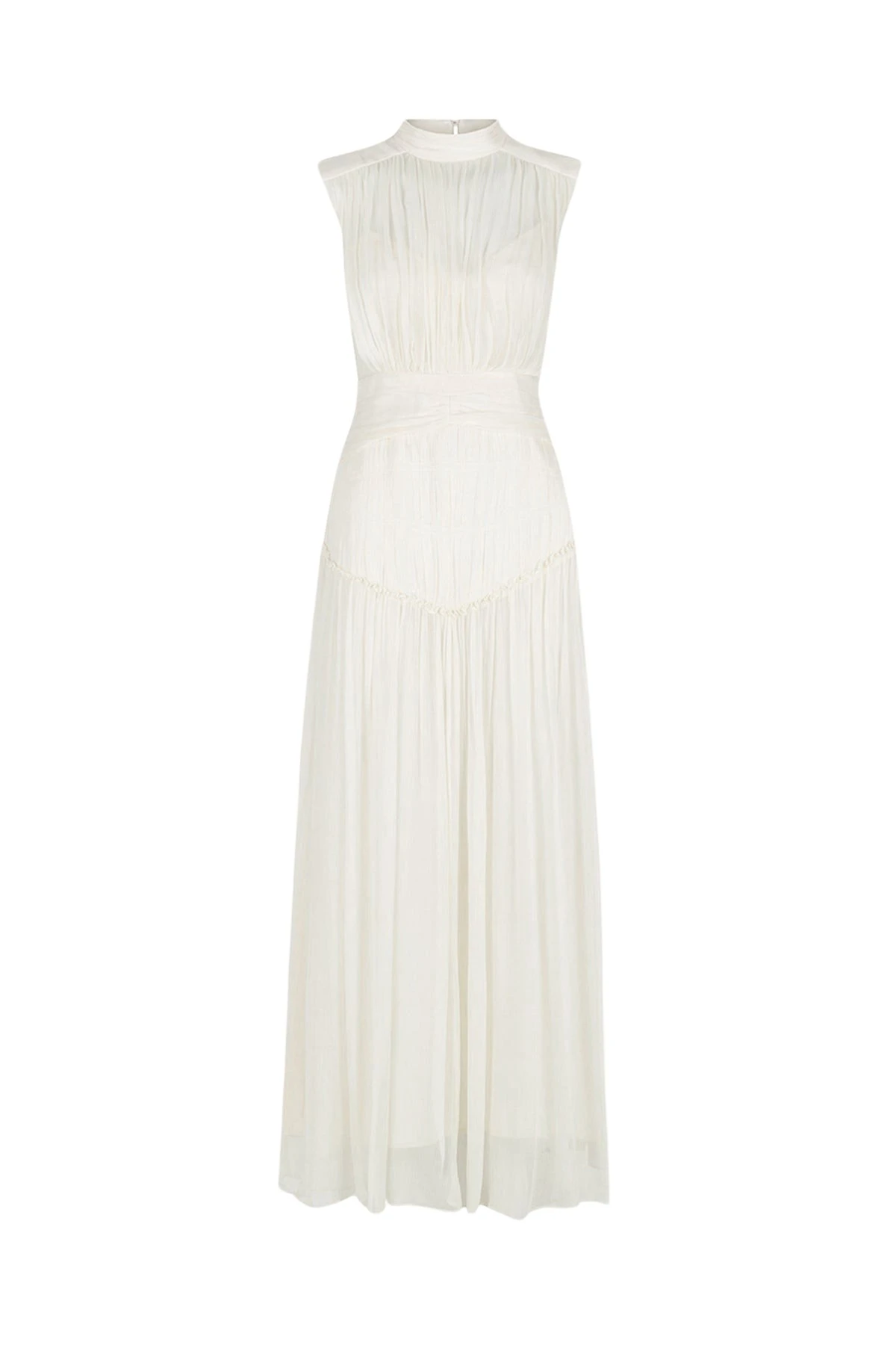 Shona-Joy-Clemence-High-Neck-Maxi-Dress-Ivory-728455_nobg Clemence High Neck Maxi Dress - Ivory - Image 1