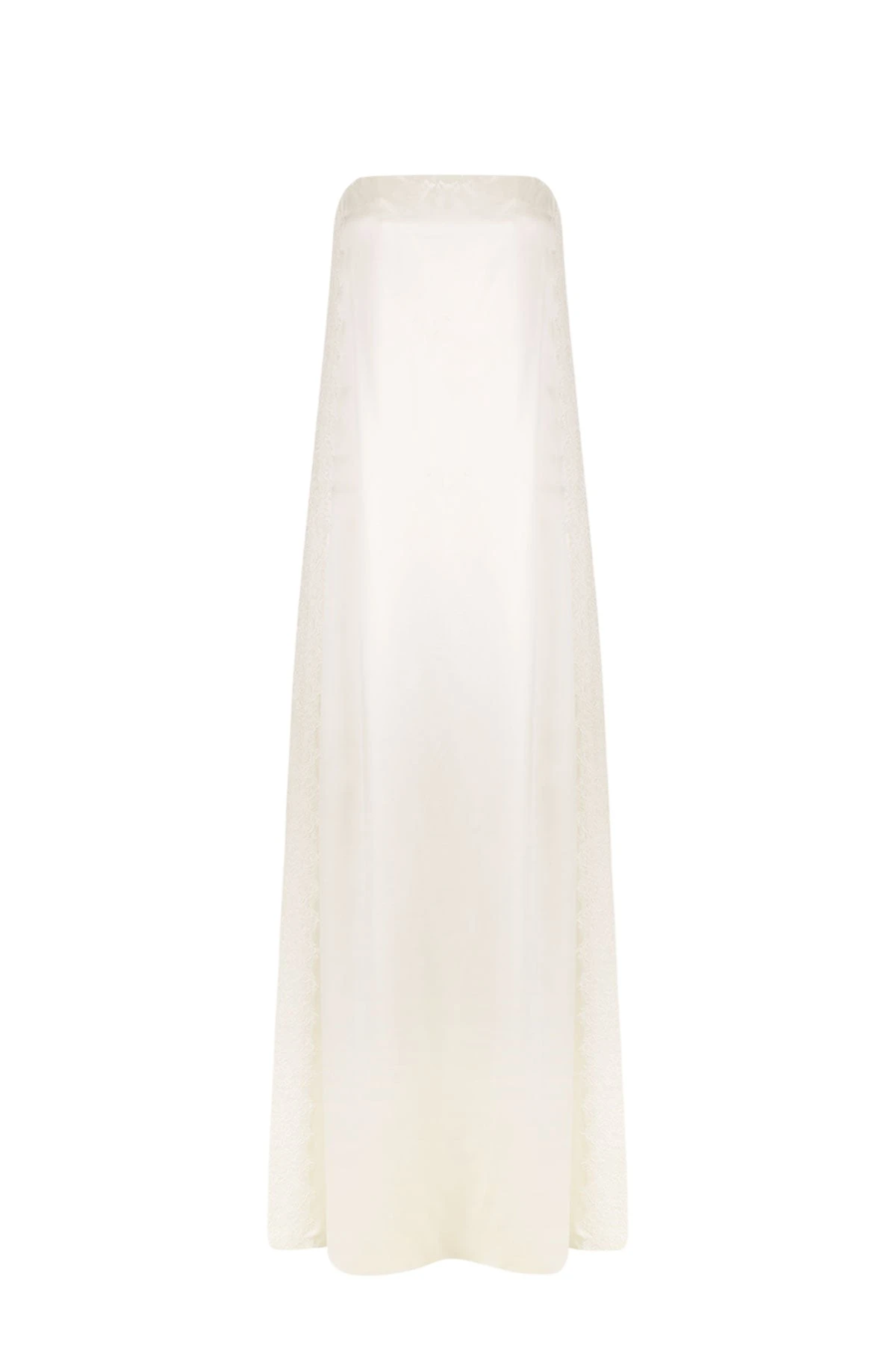 Shona-Joy-La-Lune-Cumulus-Silk-Strapless-Lace-Column-Maxi-Dress-Ivory-666371_nobg La Lune Cumulus Silk Strapless Lace Column Maxi Dress - Ivory - Image 1