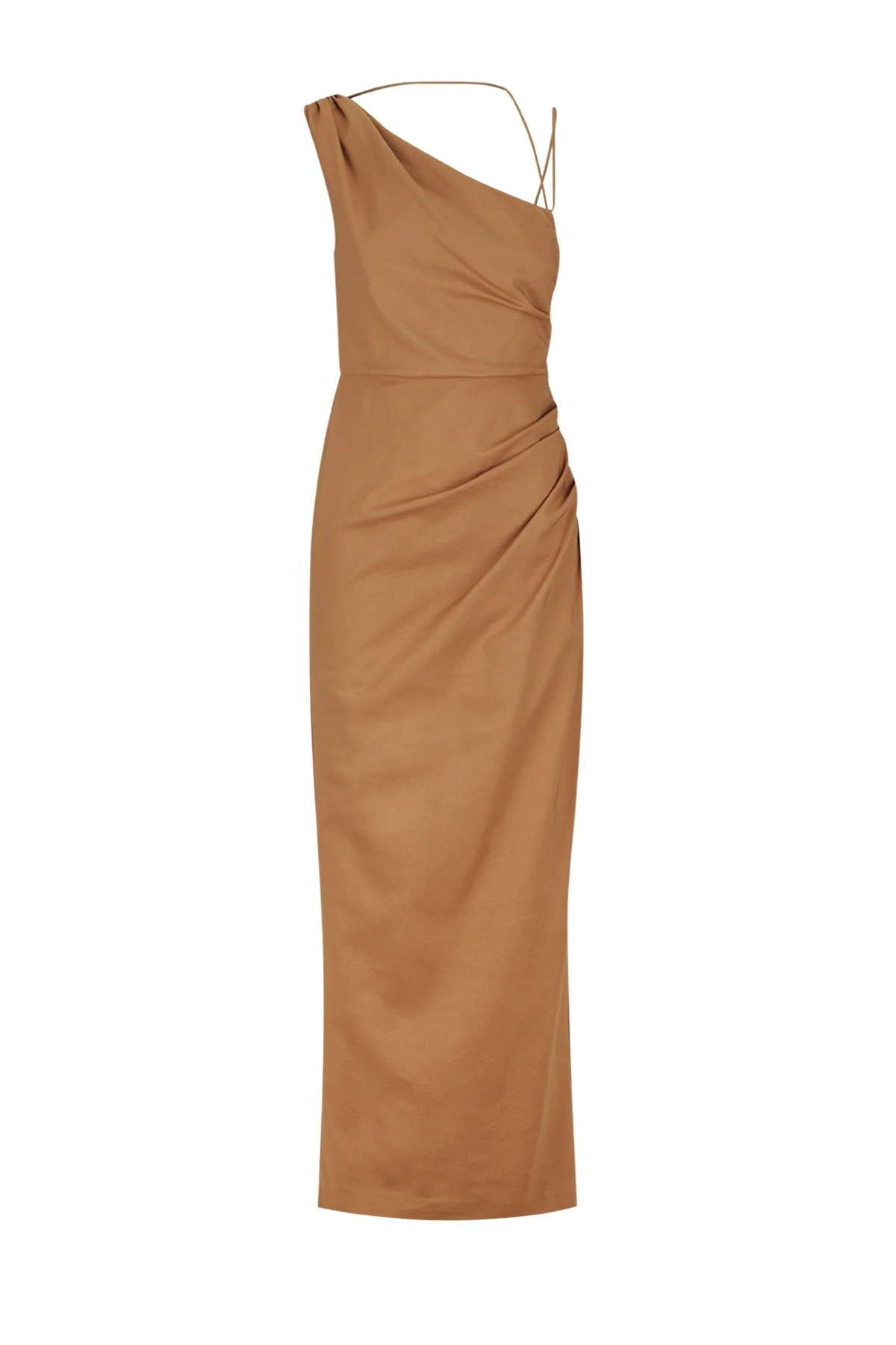 Shona-Joy-Lani-Asymmetrical-Gathered-Maxi-Dress-Cinnamon-677424_nobg Lani Asymmetrical Gathered Maxi Dress - Cinnamon - Image 1