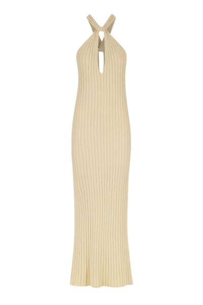 Livia Halter Maxi Dress - Champagne