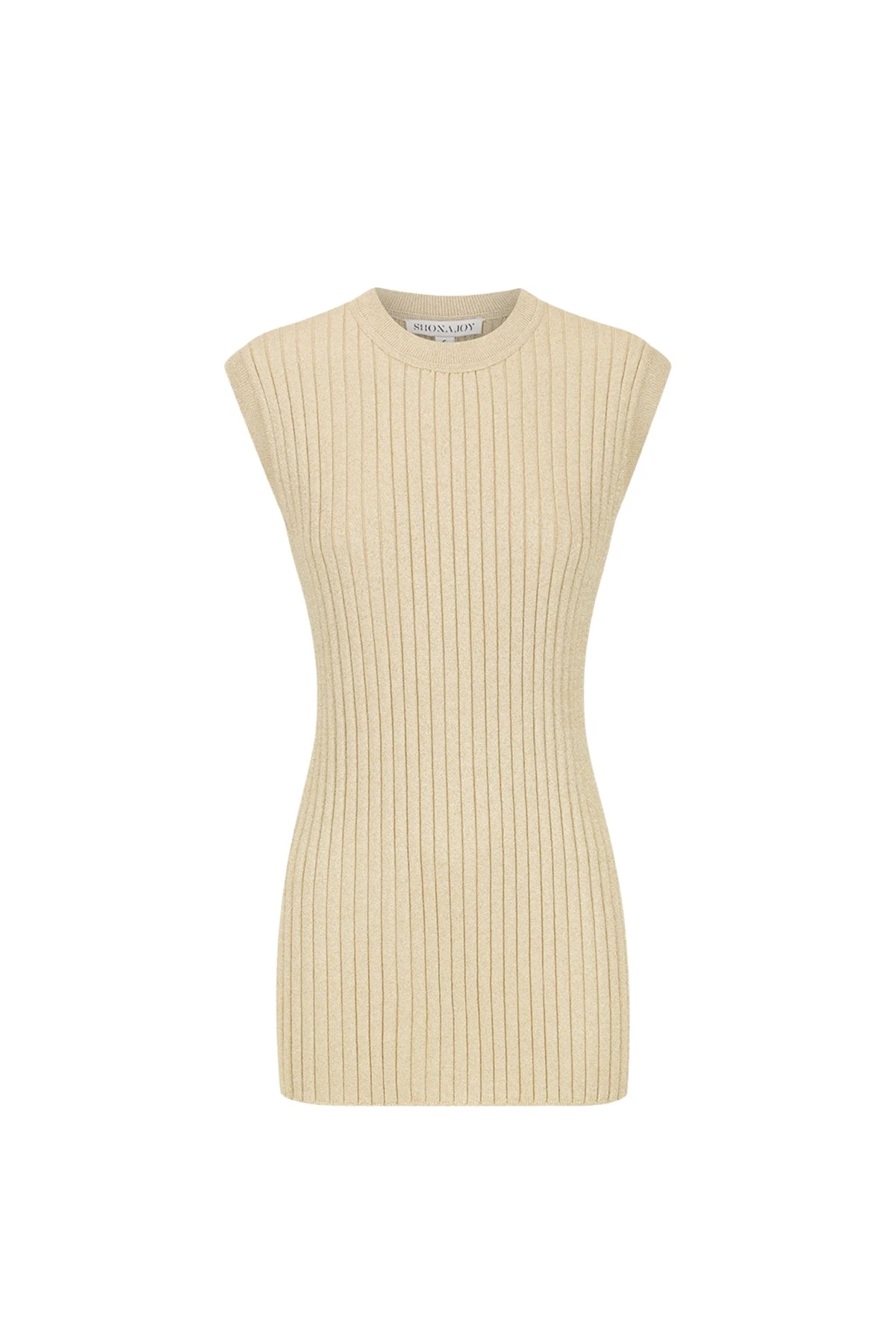 Shona-Joy-Livia-Sleeveless-Tunic-Top-Champagne83244_nobg Livia Sleeveless Tunic Top - Champagne - Image 1