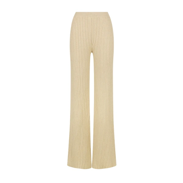 Livia Straight Leg Pant - Champagne