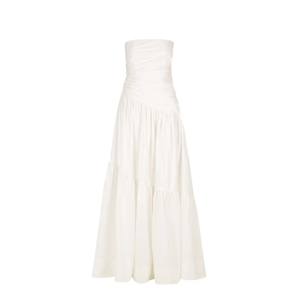 Maiori Strapless Tiered Maxi Dress - Ivory