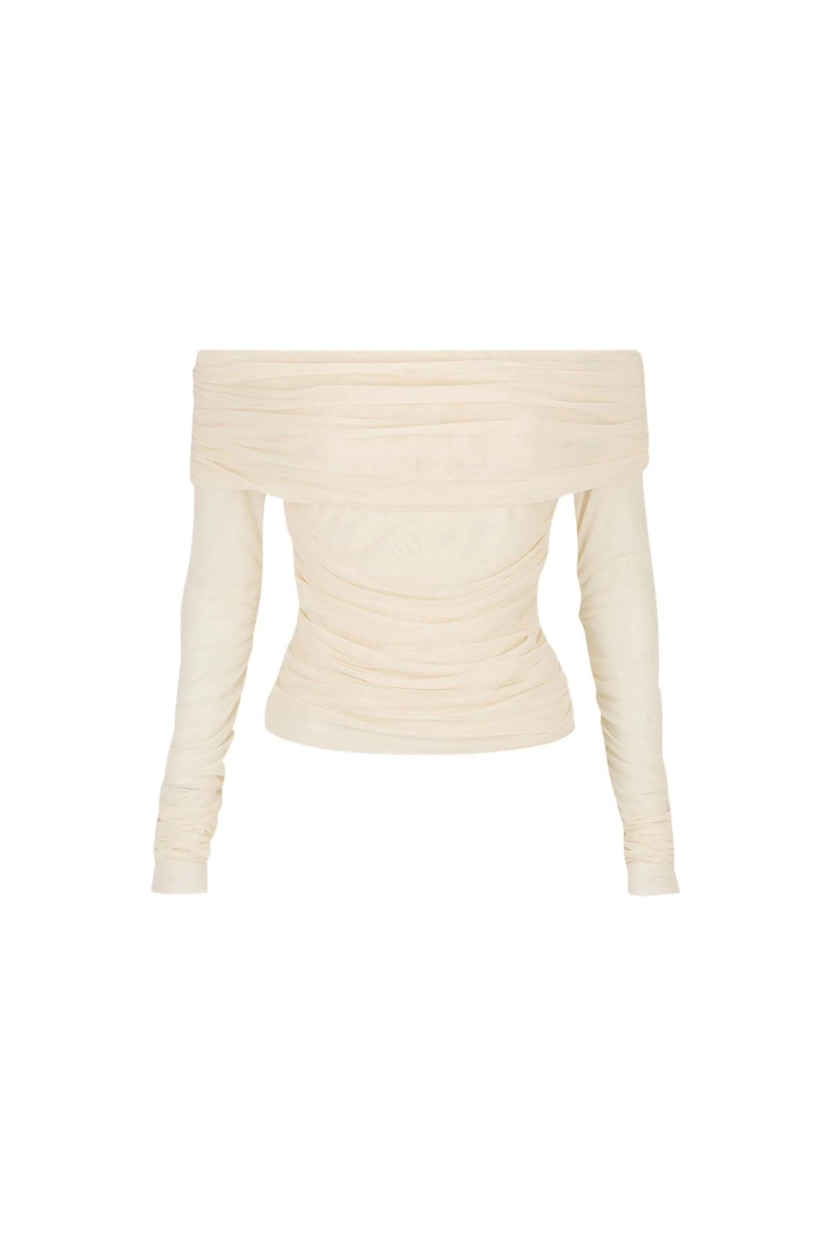 Shona-Joy-Mira-Long-Sleeve-Off-Shoulder-Top-Ivory68520_nobg Mira Long Sleeve Off Shoulder Top - Ivory - Image 1