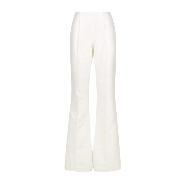Thea pintuck flared pant - ivory
