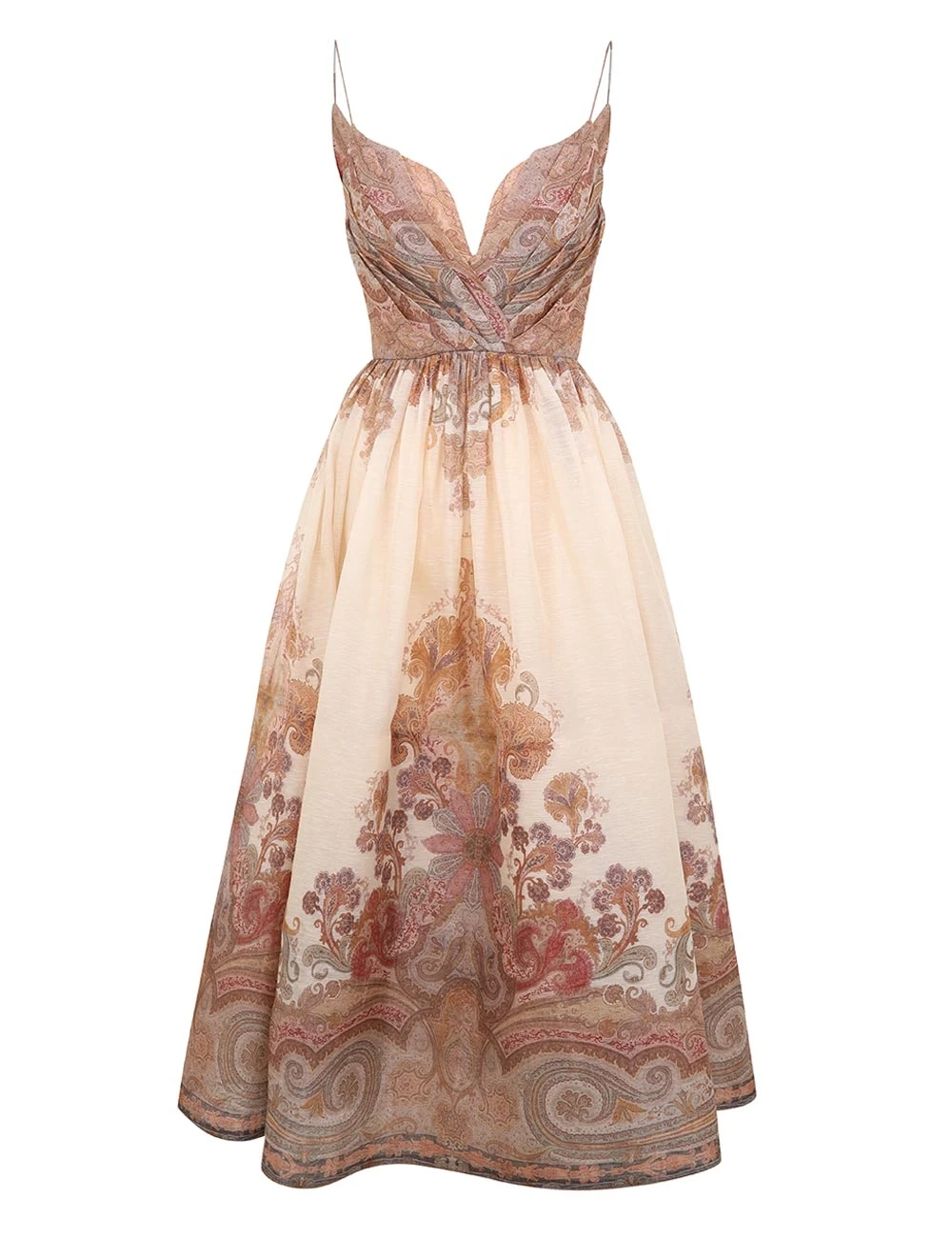 Zimmermann Illustration Draped Midi Dress Zimmermann dress