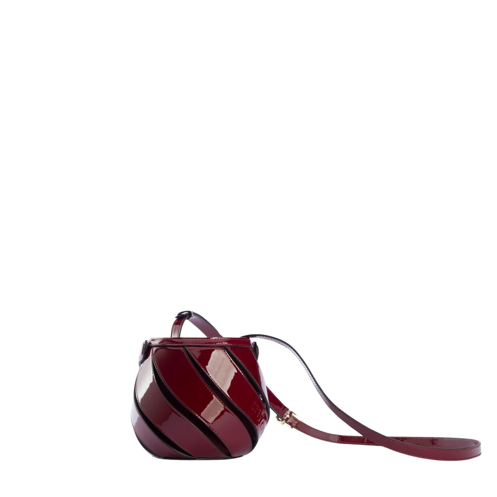 mlouye-Mini-Helix-Patent-Bordeaux-111946_nobg Mini Helix - Patent Bordeaux - Image 1