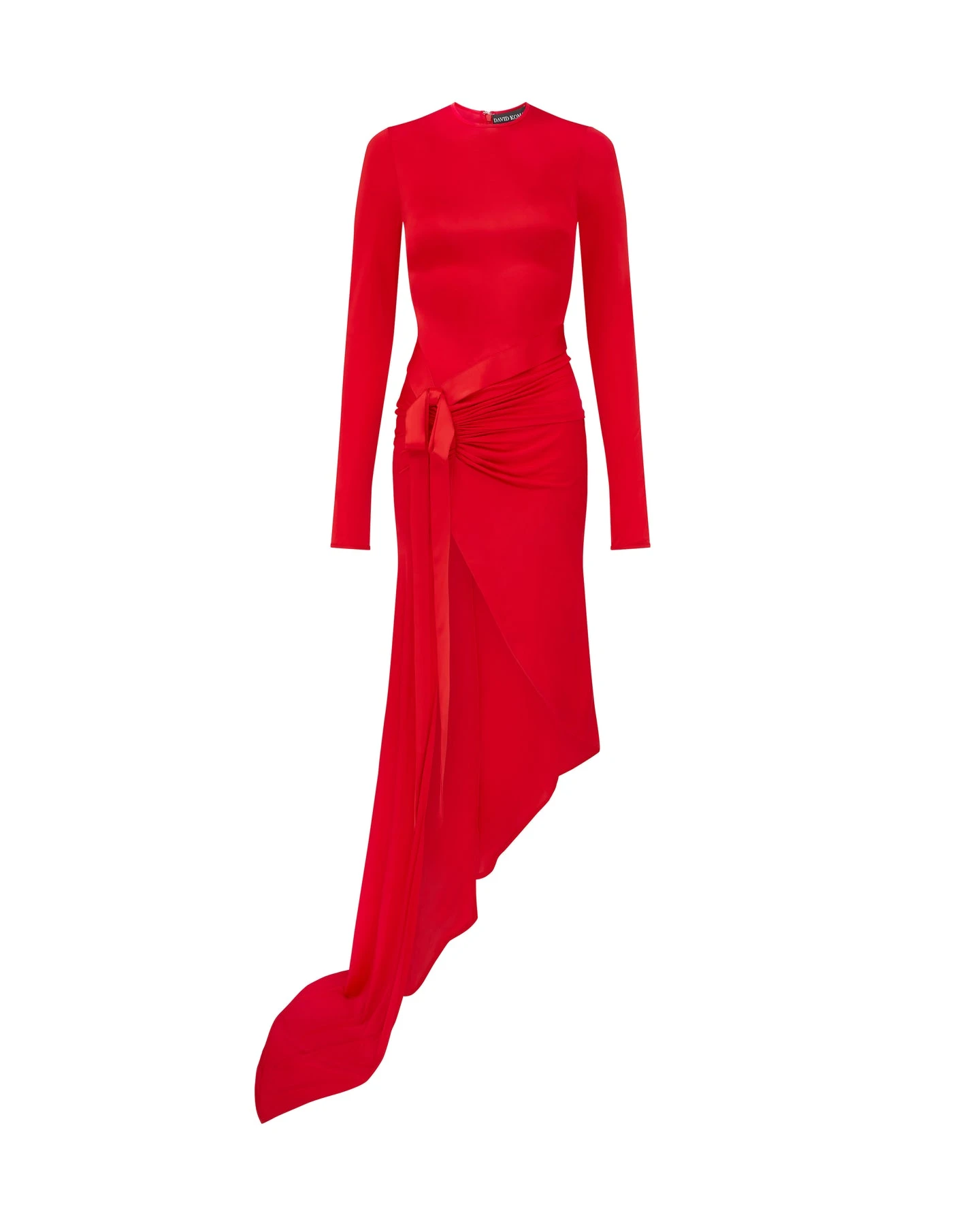 David Koma Asymmetric Dress With Satin Bow David Koma Asymmetric Dress With Satin Bow