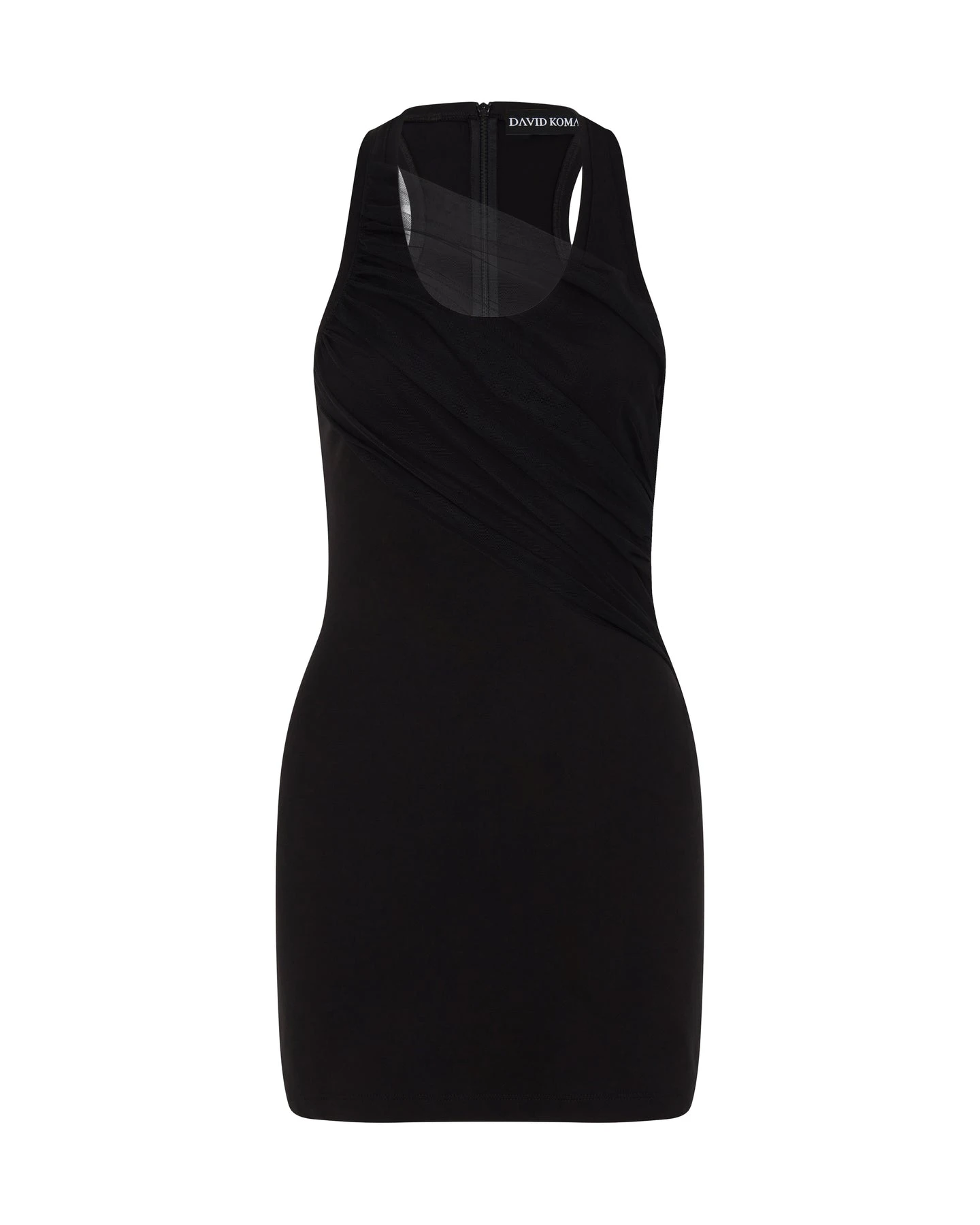 David Koma Gathered Tulle Tank Mini Dress David Koma Gathered Tulle Tank Mini Dress