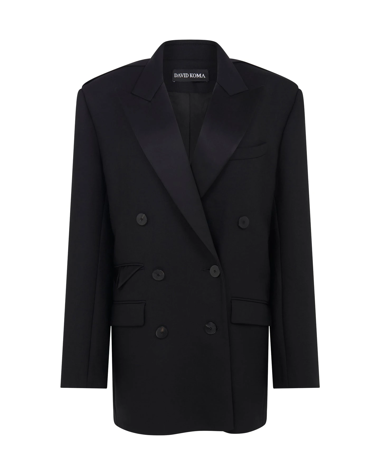 David Koma Satin Tape Detail Tailored Jacket David Koma Satin Tape Detail Tailored Jacket