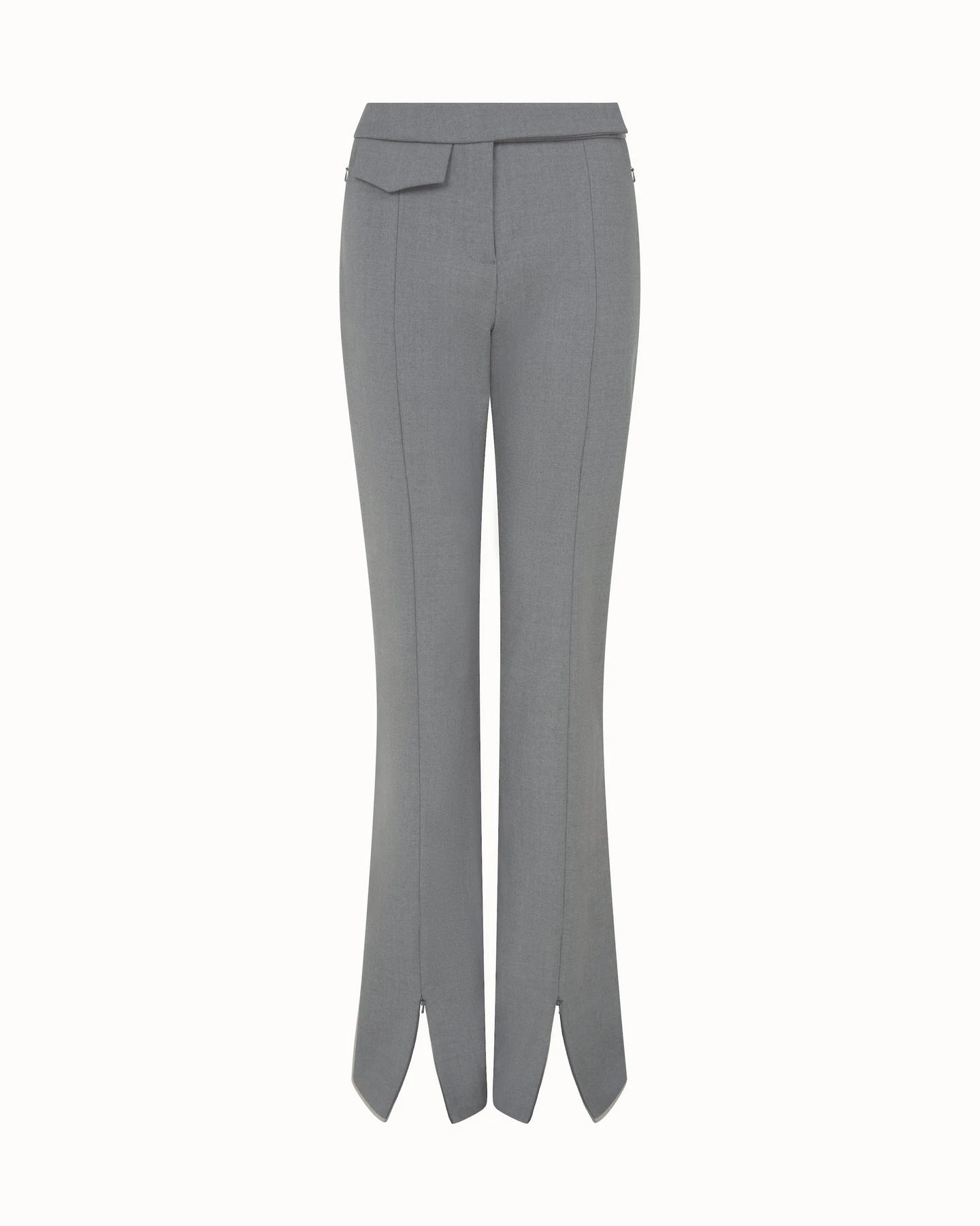David Koma Tailored Wool Trousers In Grey David Koma Tailored Wool Trousers In Grey