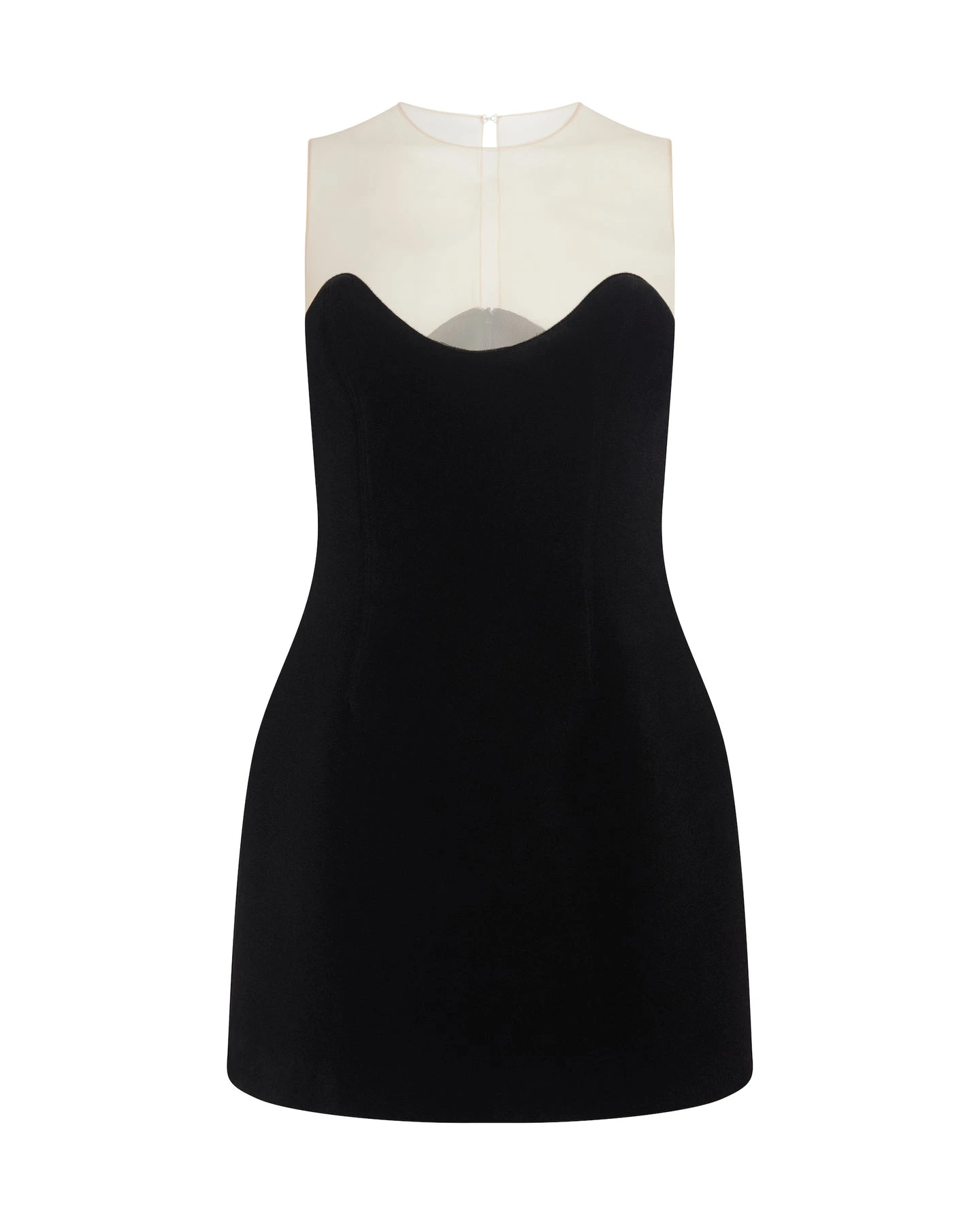 David Koma Wave Neckline And Tulle Mini Dress David Koma Wave Neckline And Tulle Mini Dress