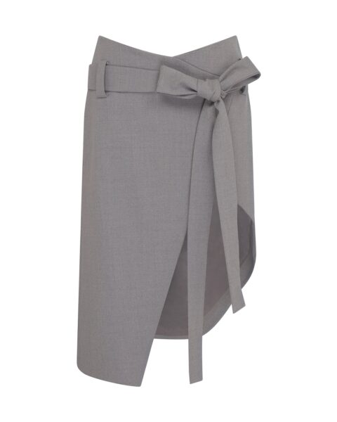 David Koma Wrapped Effect Open Leg Skirt