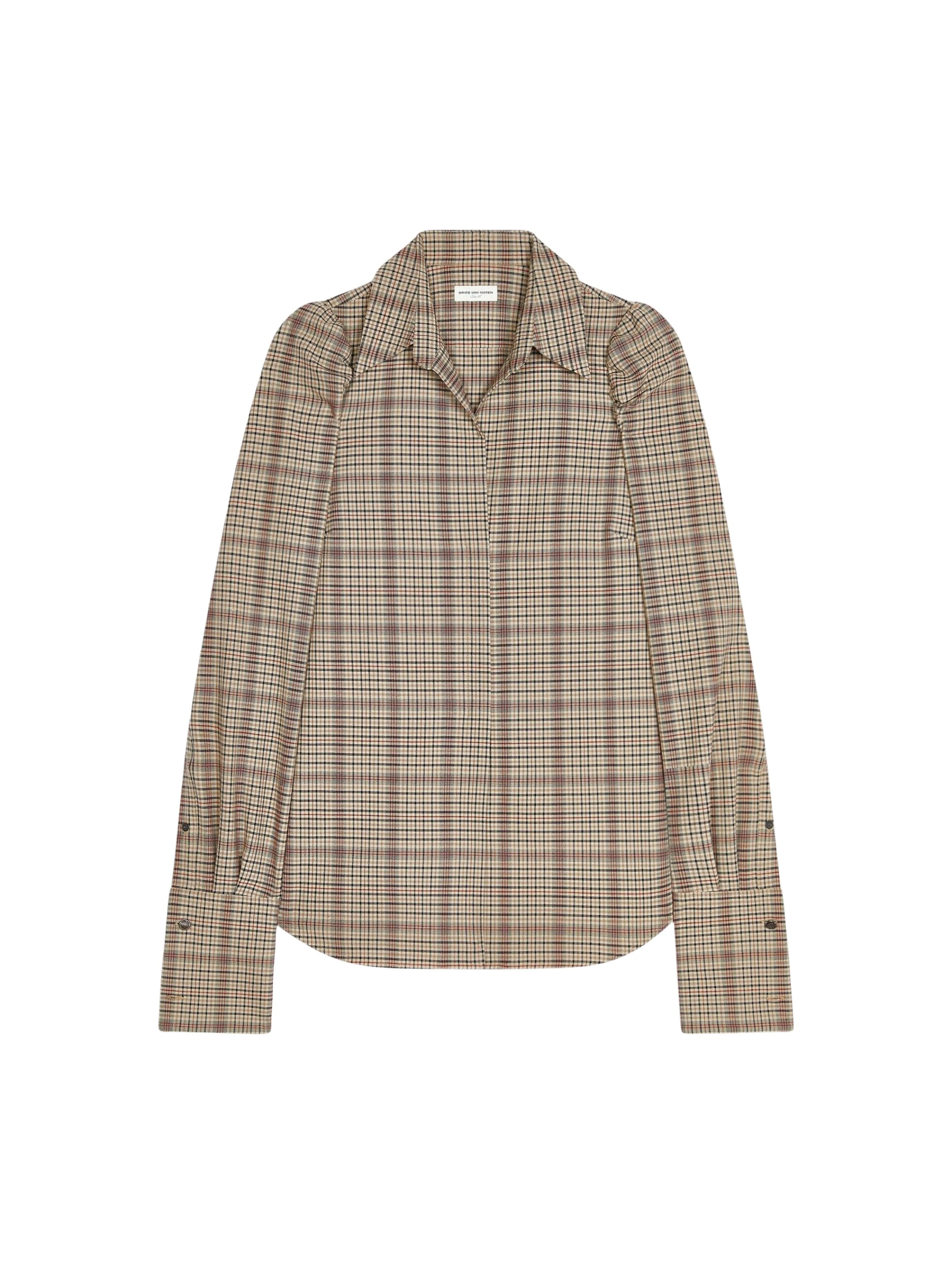 Dries-Van-Noten-Checked-shirt-scaled16807_nobg Checked shirt - Image 1