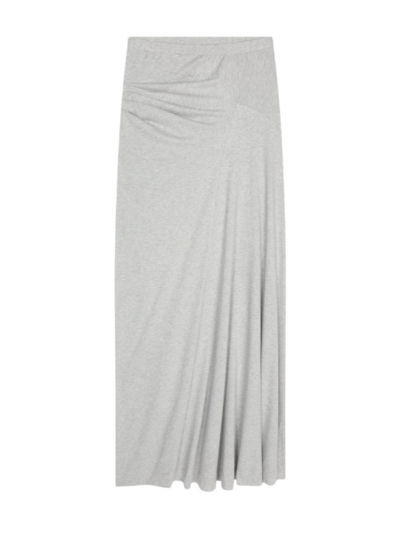Draped cotton skirt