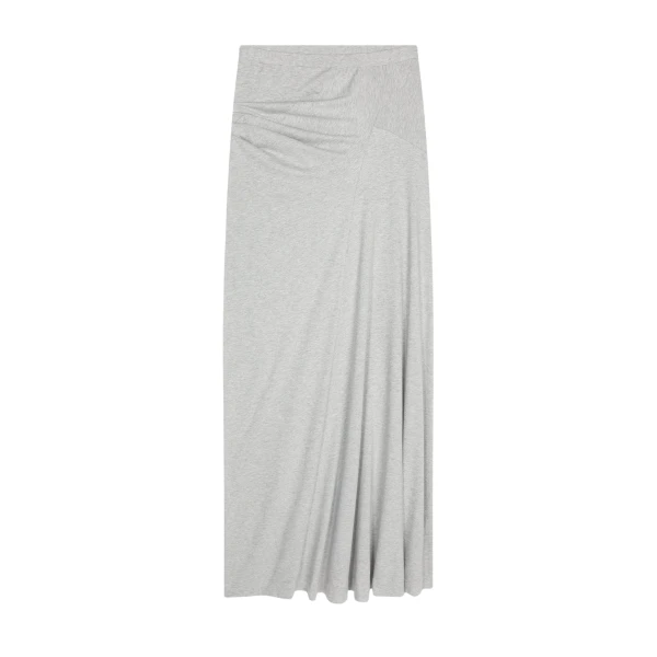 Draped cotton skirt