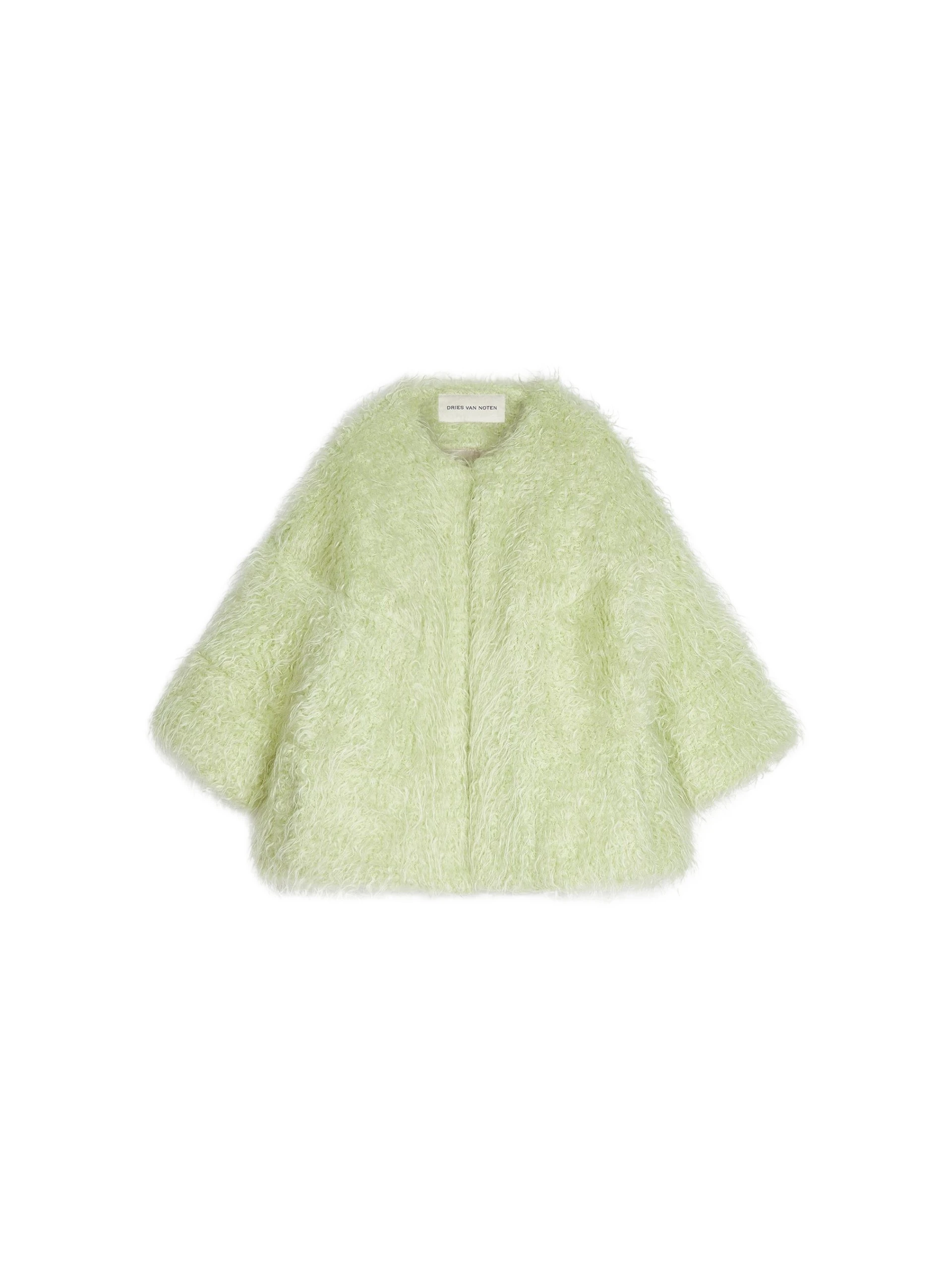 Dries-Van-Noten-Faux-fur-cocoon-jacket-scaled63722_nobg Faux fur cocoon jacket - Image 1