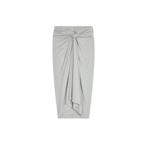 Knotted jersey skirt
