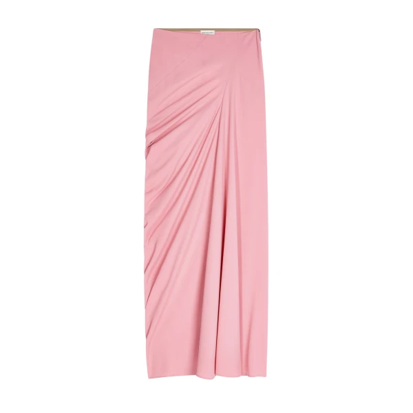 Long draped skirt
