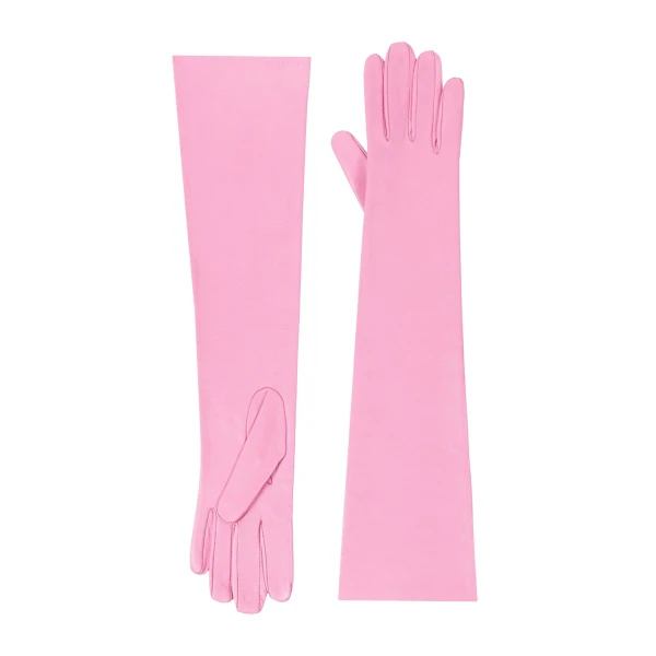 Long leather gloves