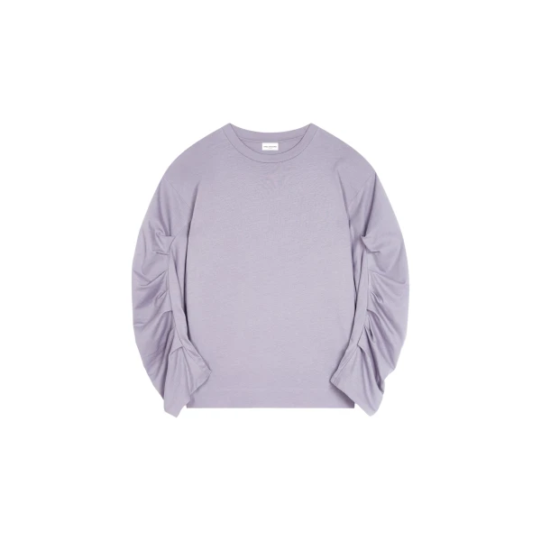 Pleated sleeves T-shirt
