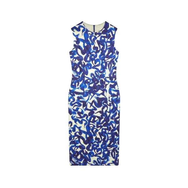 Printed shift dress
