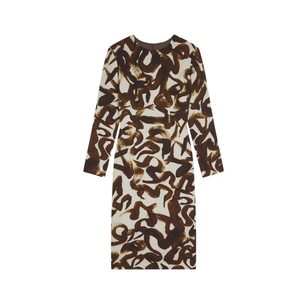 Printed shift dress