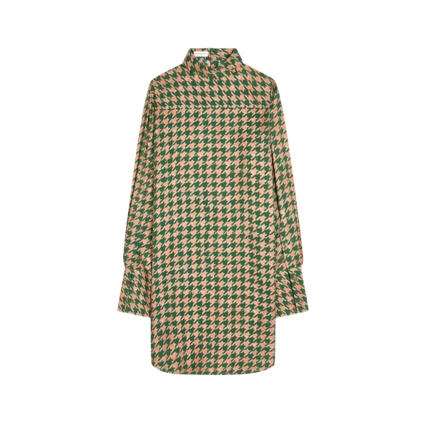 Printed shirt dress