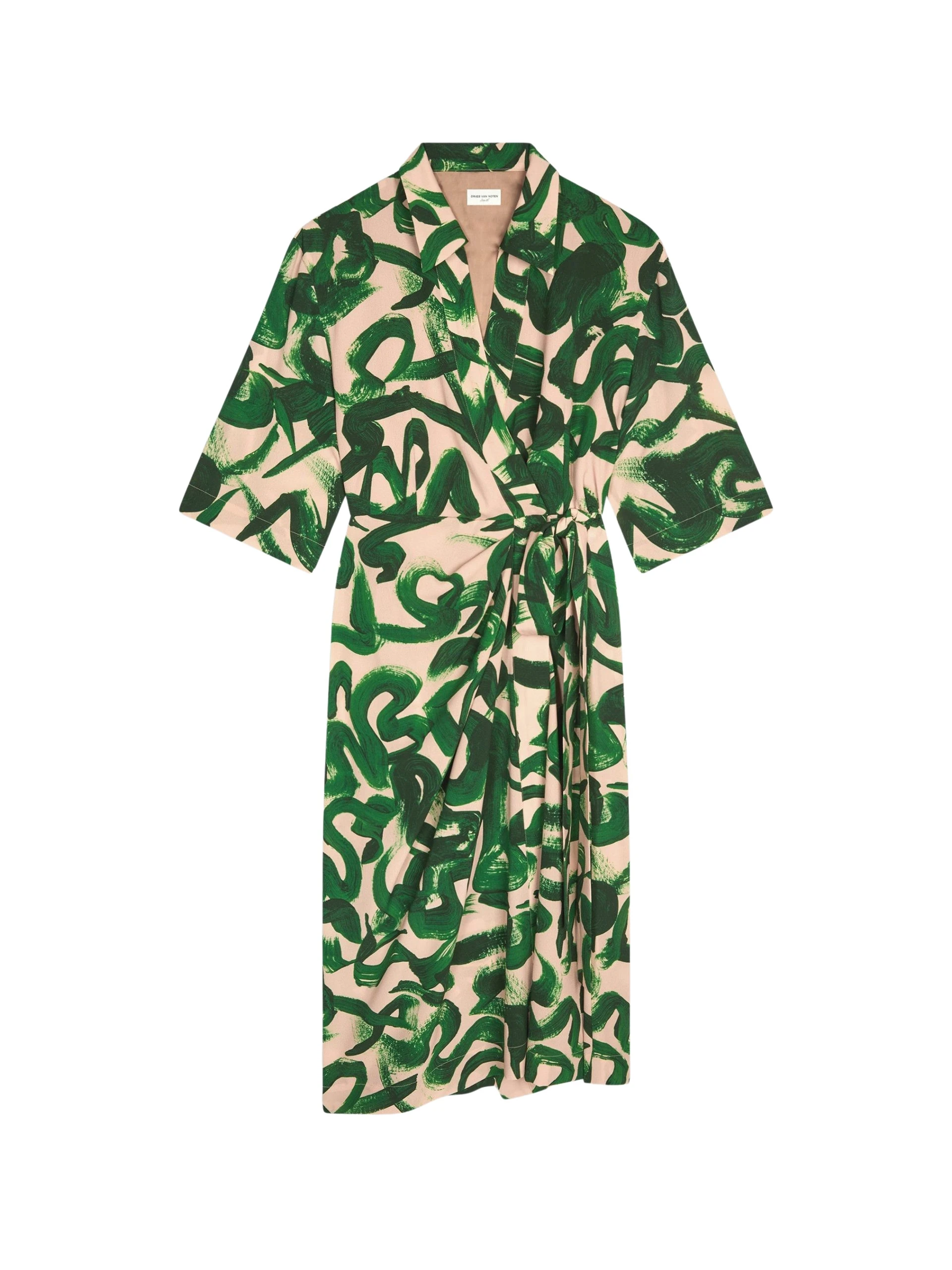 Dries-Van-Noten-Printed-wrap-dress-scaled91182_nobg Printed wrap dress - Image 1